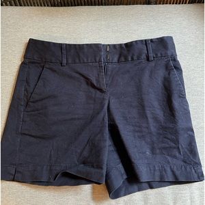 Size 0 black loft shorts